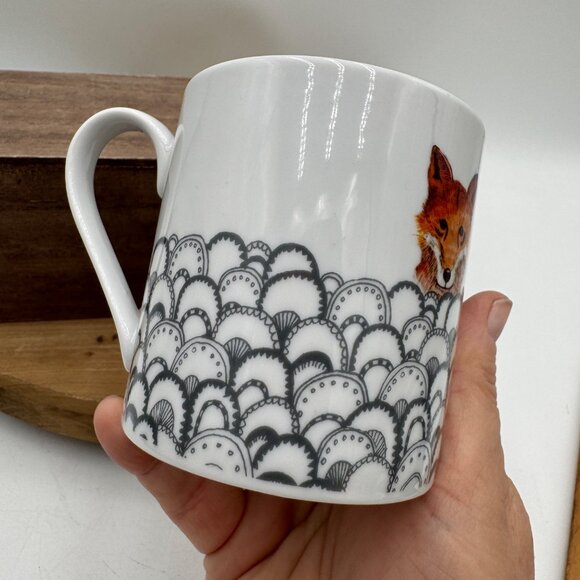 Dear Prudence for Urban Outfitters Fox Says Fancy a Brew Mug Animal Themed Mug F - Picture 5 of 10
